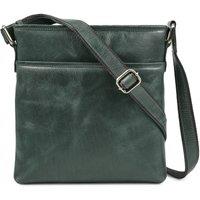 PRIMEHIDE Women's Women's Large Leather Crossbody Bag in Teal