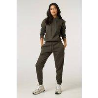 Femme Luxe Women's Hoodie & Joggers Loungewear Set in Charcoal | Size: 8