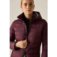Regatta Women's Hooded Amara Quilted Jacket in Purple | Size: 10