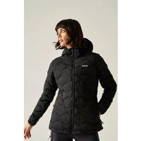 Regatta Women's Hooded Deyla Quilted Jacket in Black | Size: 14