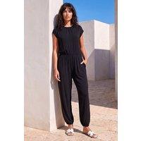 Roman Women's Elasticated Waist Jumpsuit in Black | Size: 20