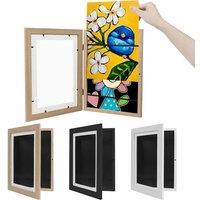 FLAVORA 2PCS Black A4 Art Display Frame Kids Frames | Size: 100 cm x 15 cm