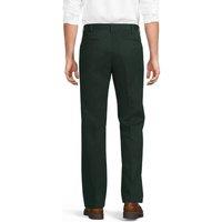 Lands' End Men's Non-iron Chinos, Flat front, Comfort Waist in Dark Green | Size: 38L