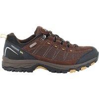 Trespass Men's Scarp Waterproof Lace Up Trainers in Dark Brown | Size: 10
