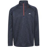 Trespass Men's Collins Half Zip Fleece Top in Navy | Size: Large