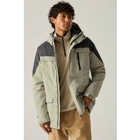 Regatta Men's Waterproof Hooded Stanford Insulated Jacket in Beige | Size: Medium