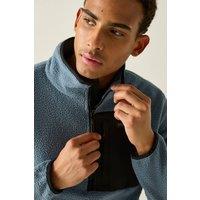 Regatta Men's Frankie Borg Half Zip Lightweight Fleece in Mid Blue | Size: Medium