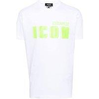 Dsquared2 Men's Icon Short Sleeve Crew Neck Regular Fit T-shirt in White | Size: 2XL