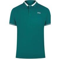 Cavalli Class Men's Short Sleeve Polo Shirt in Teal | Size: XL