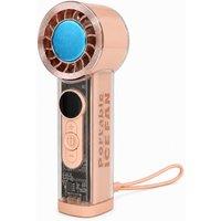Dyzi Portable Ice Cooling Handheld Fan 199 Speed USB Rechargeable in Pink