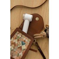 CASA MIA Mini Portable Turbine Fan - Adjustable Speed & Rechargeable in White