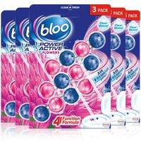 Bloo Active 'Toilet Rim' Block Fresh Flower Anti-Limescale 50g5pk in Blue