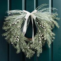 Scottish Everlastings Ltd 60cm Wreath with White Velvet Bow