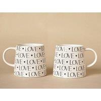 Amore by Juliana Mugs Set of 2 - Love in White