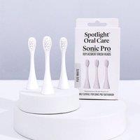 Spotlight Oral Care Sonic Pro Toothbrush Replacement Heads in White