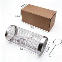Quipulse Stainless Steel Grill Basket in Silver | Size: Large