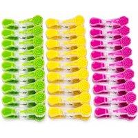 FLAVORA BASKET NOT INCLUDED-Pack of 40 Coloured Clothes Pegs | Size: 0.6m2