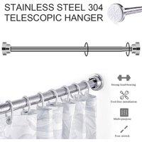 PAWNORA Extendable Wardrobe Rail Rod 1pc in Silver
