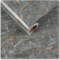PAWNORA Self Adhesive Kitchen Worktop Covering in Grey