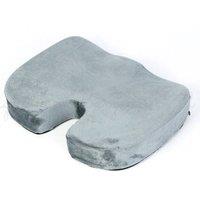 PAWNORA Orthopaedic Memory Foam Seat Cushion Coccyx Pain Relief Office in Grey