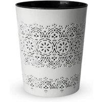 PAWNORA White WASTE RUBBISH PAPER BIN FOR OFFICE KITCHEN | Size: 0.6m2