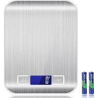 EONLION Digital LCD Electronic Kitchen Scale Weighing in Silver | Size: 100 cm