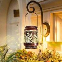 EONLION Hummingbird Solar Lanterns Garden Ornaments Outdoor in Bronze | Size: 100 cm