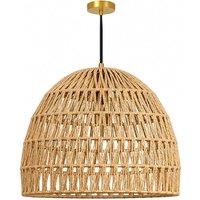 Kelvenix Woven Light Shade Basket Weave Dome Hand Woven in Brown