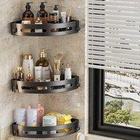 Kelvenix 3 layer Organiser Storage Rack Corner Shower Caddy Self in Black