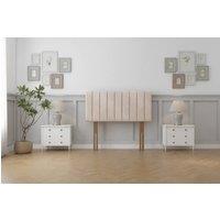 Comfort Beds Tokyo Naples 26 Strutted Headboard in Light Sand | Size: Super King