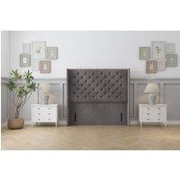 Comfort Beds Emily Naples 54 Wingback Headboard in Grey | Size: Super King