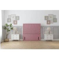 Comfort Beds Kensington Plush 54 Floor Standing Headboard in Pink | Size: Small Double