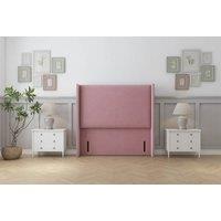 Comfort Beds Ayla Plush 54 Wingback Headboard in Pink | Size: Super King