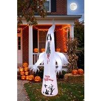 Living and Home 10.2FT Halloween Inflatable Scream Ghost Decoration in White