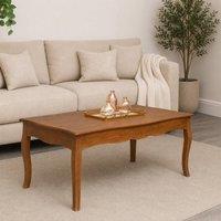 Melody Maison Large Dark Wood Coffee Table - Ashwell Range in Brown