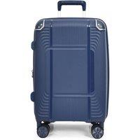 House of Leather Expandable Lightweight Hard Shell Suitcase HOL-1107 in Blue | Size: Cabin