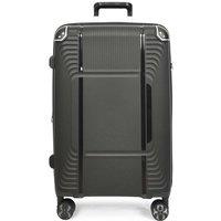 House of Leather Expandable Lightweight Hard Shell Suitcase HOL-1107 in Black | Size: Medium