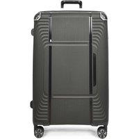 House of Leather Expandable Lightweight Hard Shell Suitcase HOL-1107 in Black | Size: Large