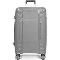 House of Leather Expandable Lightweight Hard Shell Suitcase HOL-1107 in Grey | Size: Medium