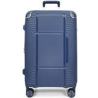 House of Leather Expandable Lightweight Hard Shell Suitcase HOL-1107 in Blue | Size: Medium