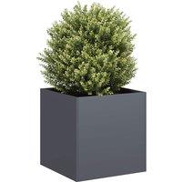 Berkfield Home Planter Anthracite 40x40x40 cm Cold-rolled Steel | Size: 40 x 40 x 40 cm