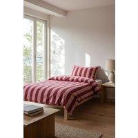 WOVCOR Luxury Striped Duvet Cover Set Soft Cotton Bedding Collection | Size: Single