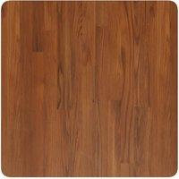 Berkfield Home Square Table Top Dark Brown 60x60x4cm Treated Solid Wood Oak | Size: 60 x 60 x 4 cm