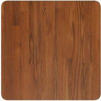 Berkfield Home Square Table Top Dark Brown 50x50x1.5cm Treated Solid Wood Oak | Size: 50x50x1.5 cm