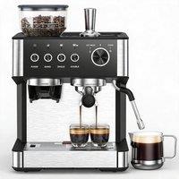 London Boutique 1500W Bean To Cup Coffee Machine 15 Bar Espresso Machine W/2.3L Tank in Black