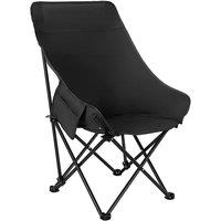 Kelvenix 2x Camping Chairs Portable Folding Lightweight in Black