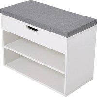KORVIXA 3 Tier Shoe Rack Bench Hallway Storage Seat Organizer Stand | Size: 100 cm x 100 cm