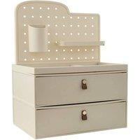 KORVIXA Desktop Organiser Storage Box in Beige | Size: 1000mm