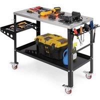 Havendro Mobile Welding Workbench 580KG With Tool Rack Tray in Black