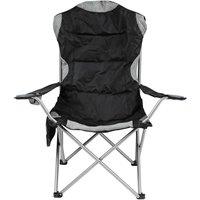 Kelvenix 1 x Black Folding Camping Deluxe Chairs